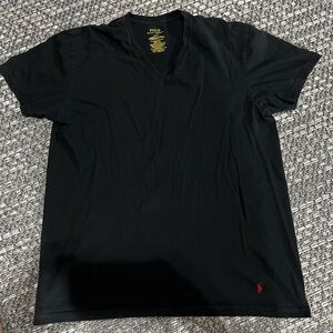 Polo by Ralph Lauren | Men's Black V-Neck T-Shirt